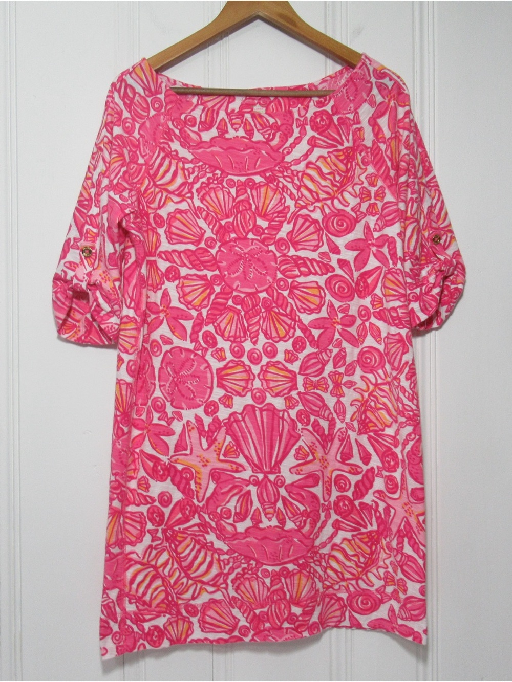 Lilly Pulitzer Pink Sailors Valentine Camie Dress Size Large